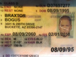 Bogusbraxtor fake identity card